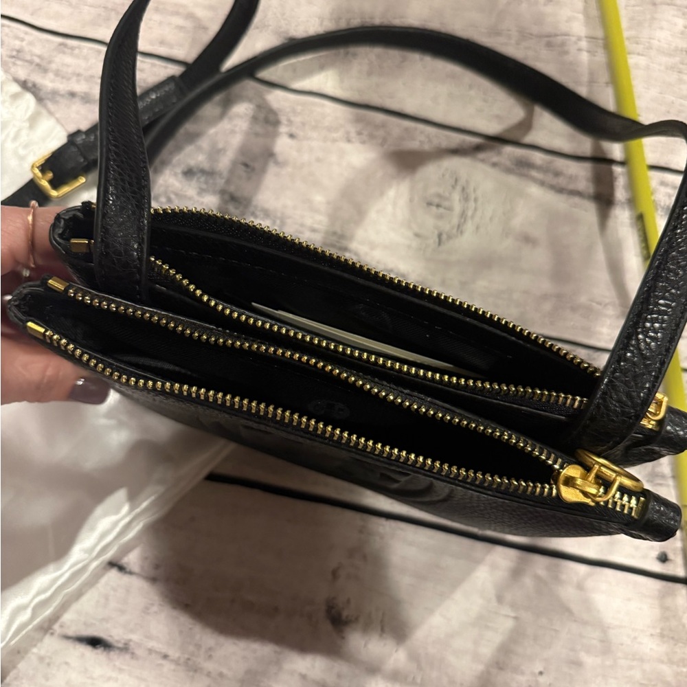 Tory Burch Black Leather Crossbody Bag - Picture 4 of 6